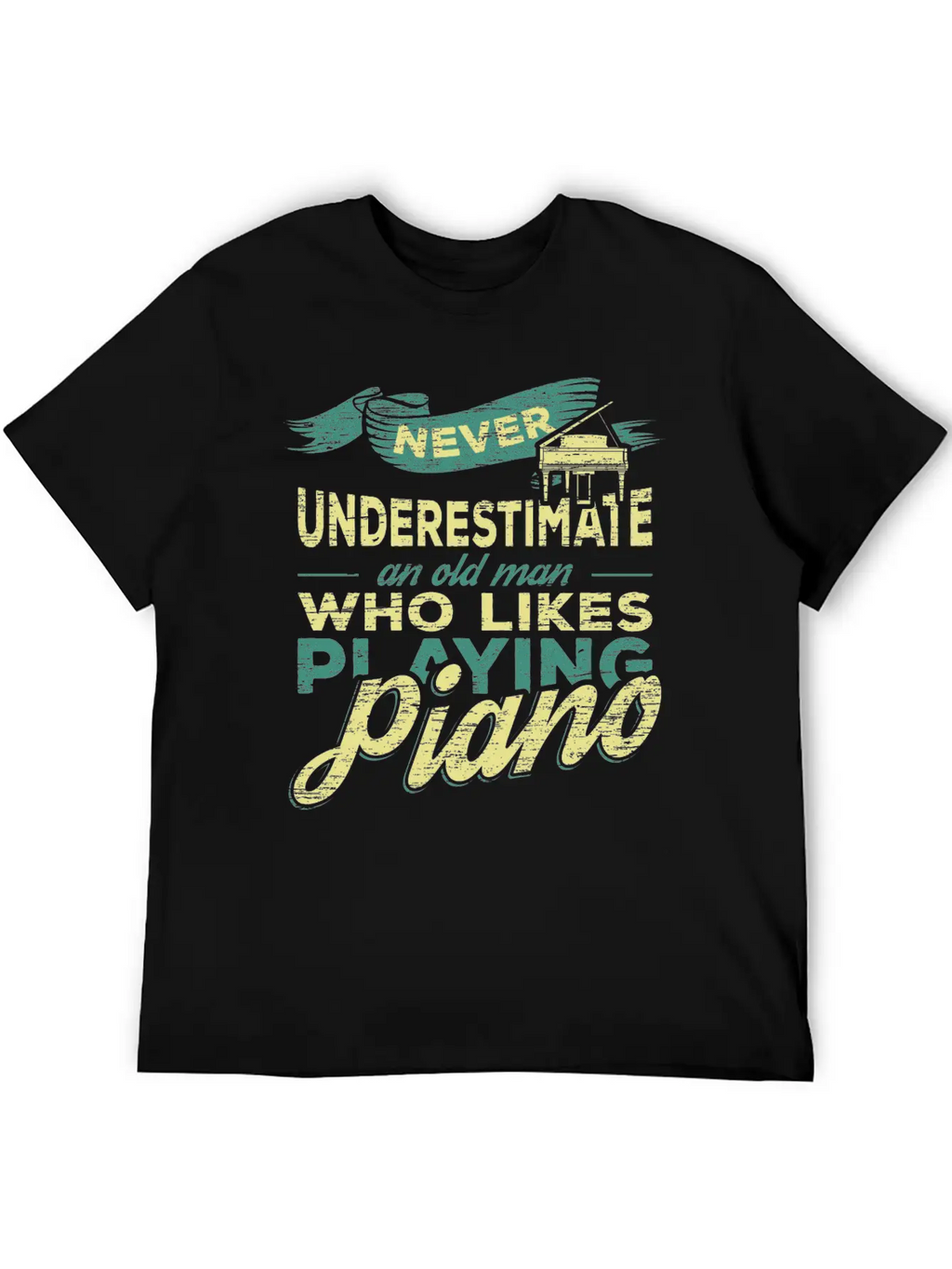Grandpa Piano Classic Cotton Tee – Unisex Comfort For Any Season
