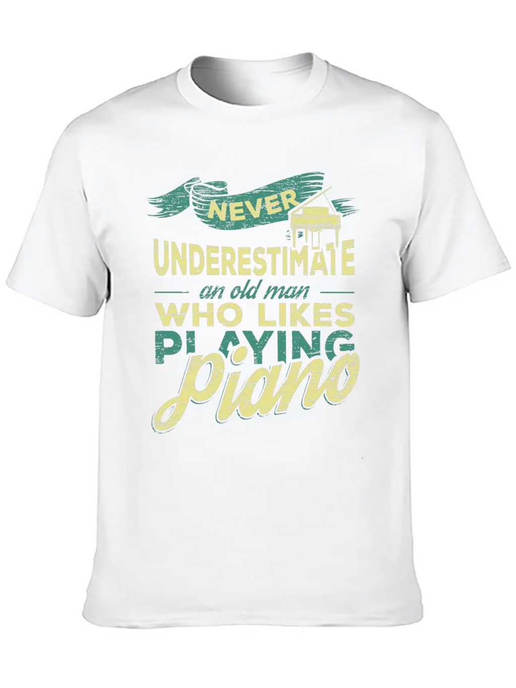 Grandpa Piano Classic Cotton Tee – Unisex Comfort For Any Season