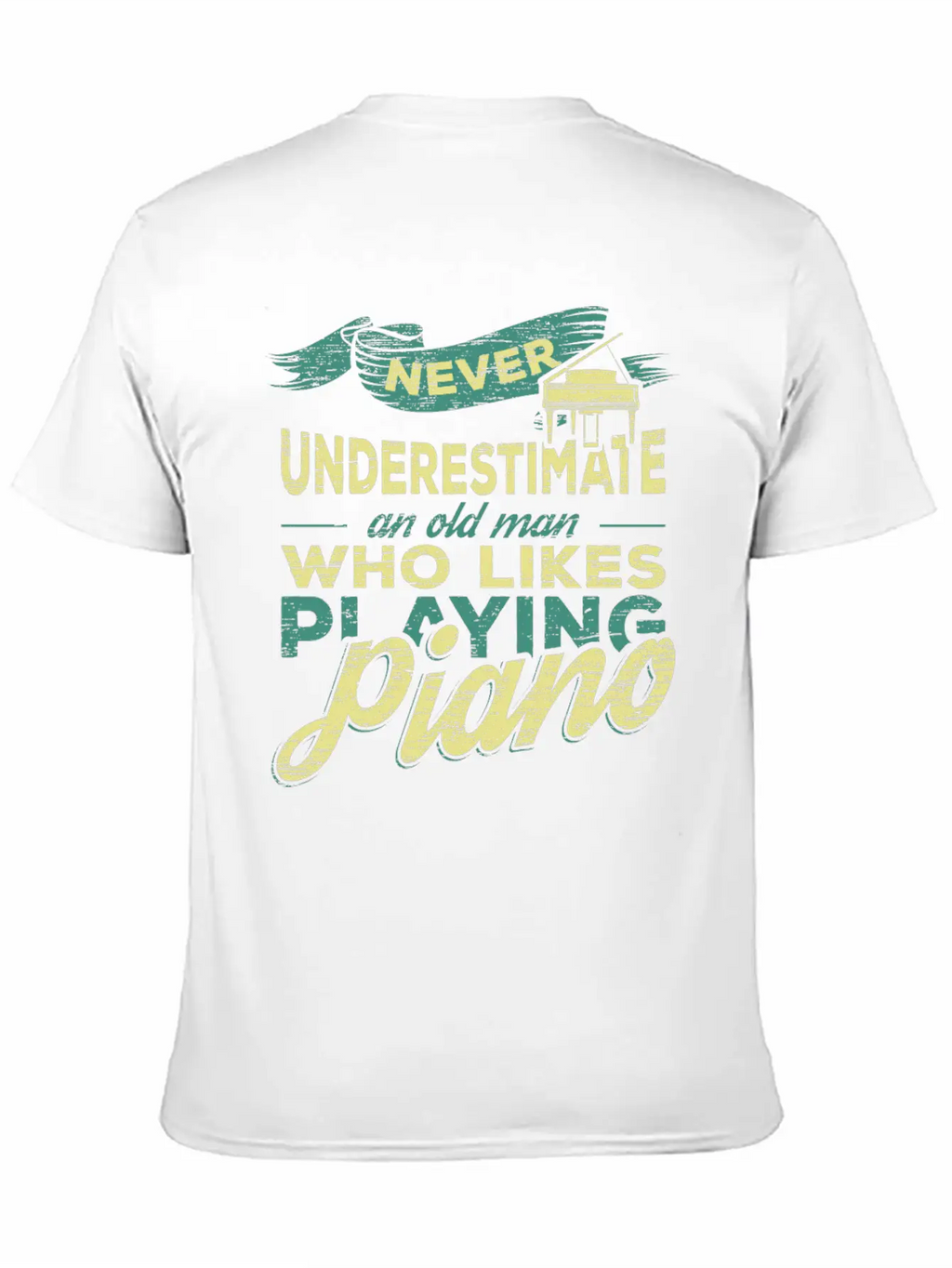 Grandpa Piano Classic Cotton Tee – Unisex Comfort For Any Season