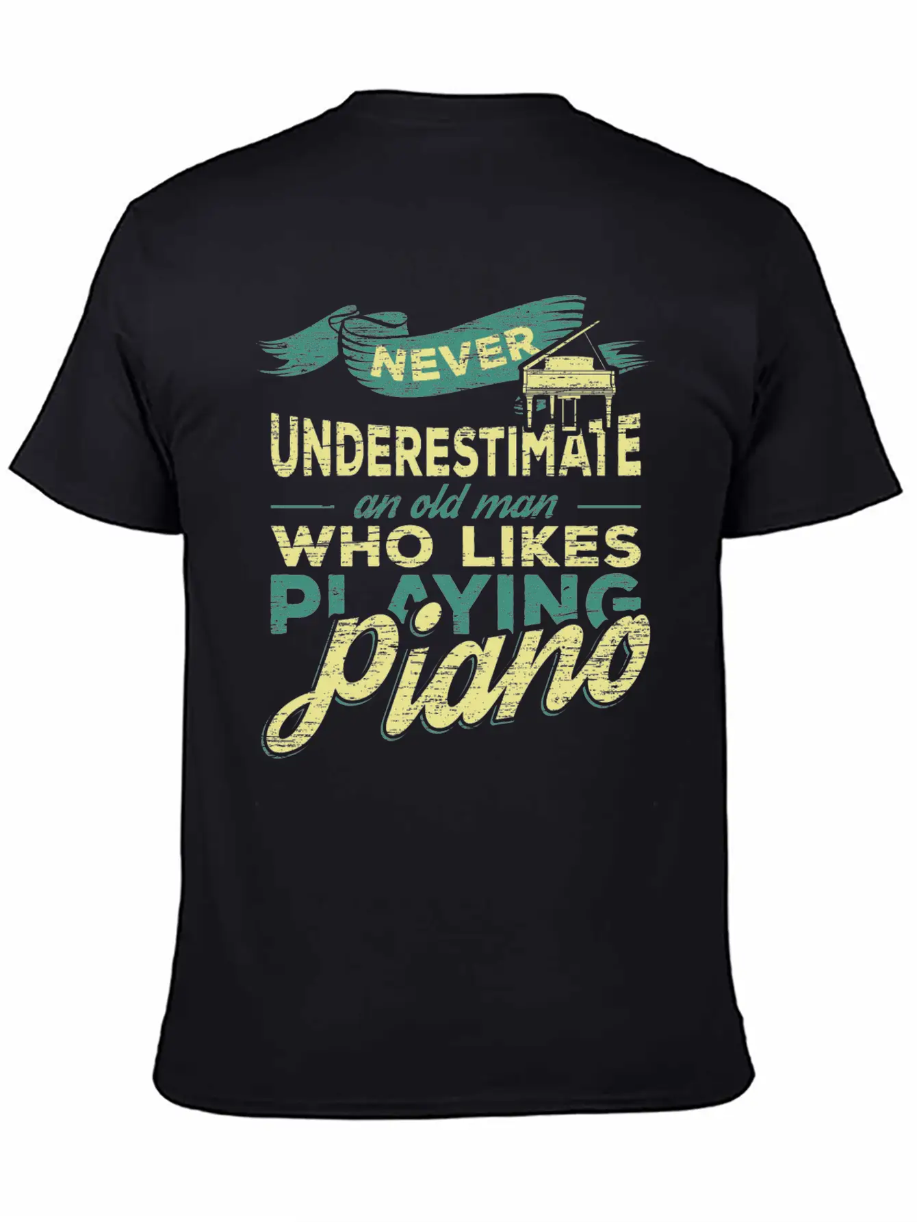 Grandpa Piano Classic Cotton Tee – Unisex Comfort For Any Season