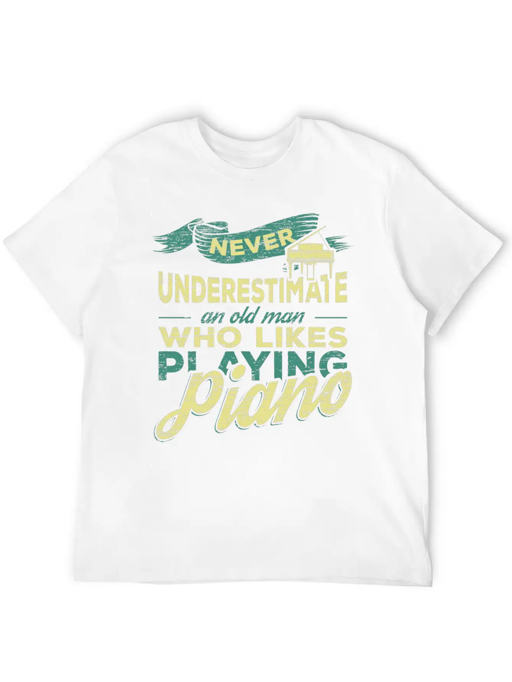 Grandpa Piano Classic Cotton Tee – Unisex Comfort For Any Season