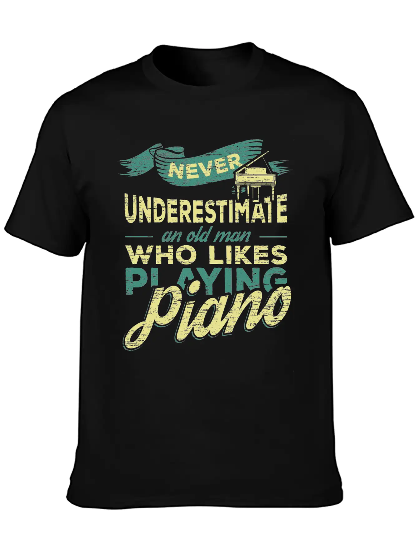 Grandpa Piano Classic Cotton Tee – Unisex Comfort For Any Season