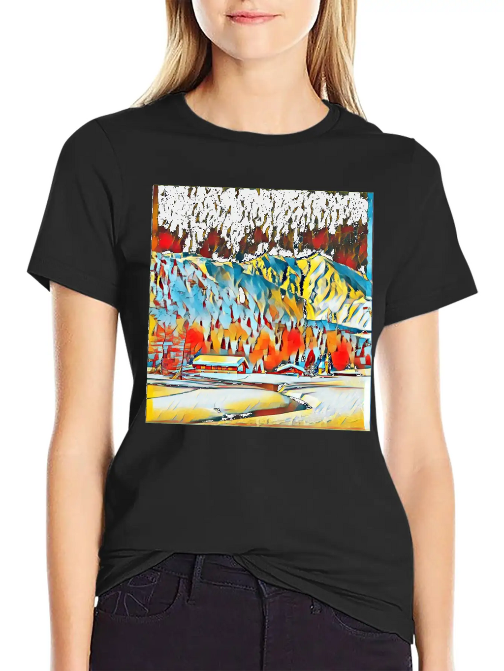 Graphic Art Design | Digital Art | Painting Modern Fit Casual T-Shirt – Clean And Versatile Design