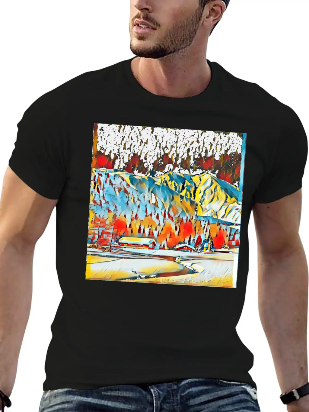 Graphic Art Design | Digital Art | Painting Modern Fit Casual T-Shirt – Clean And Versatile Design