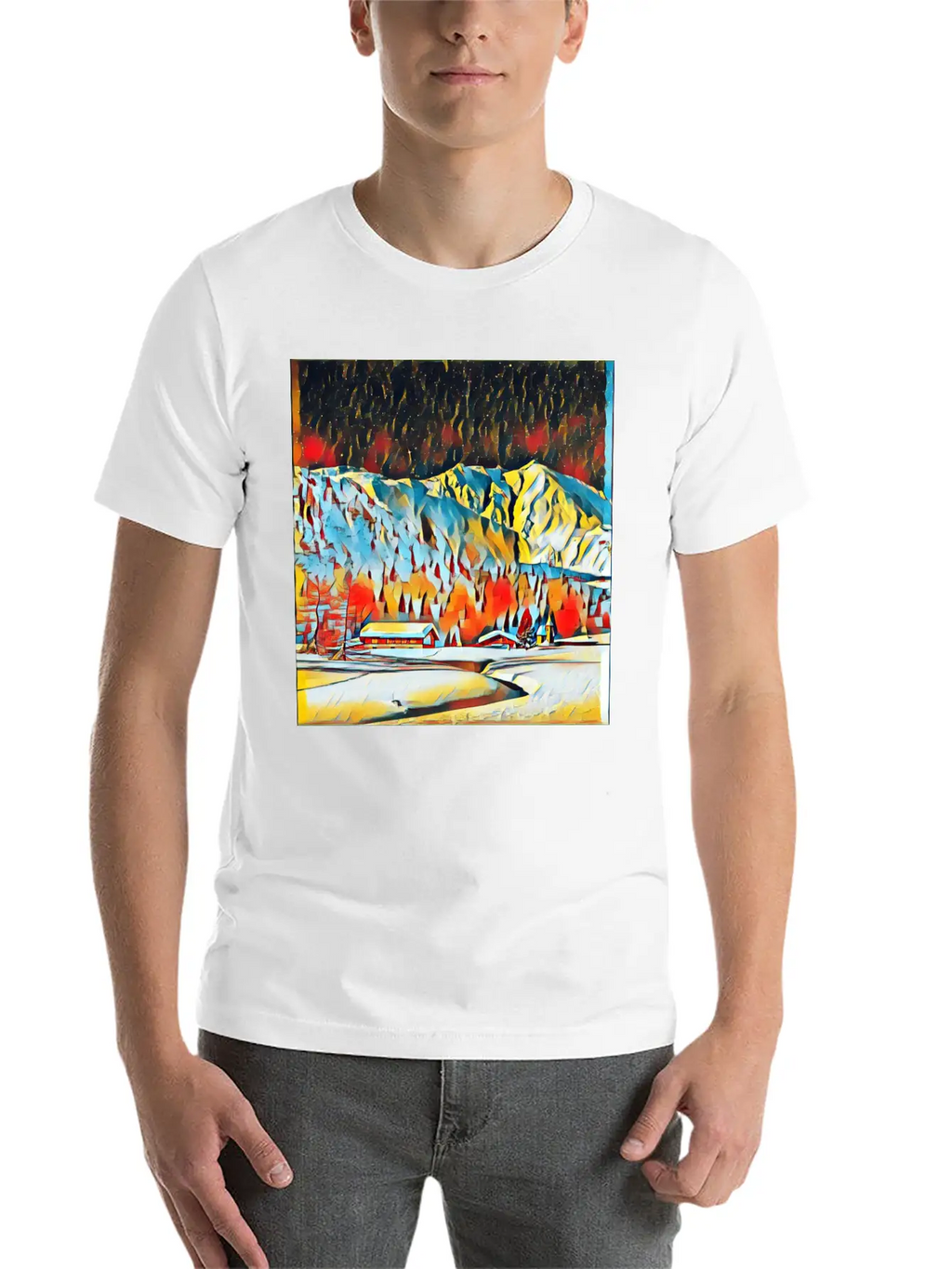 Graphic Art Design | Digital Art | Painting Modern Fit Casual T-Shirt – Clean And Versatile Design