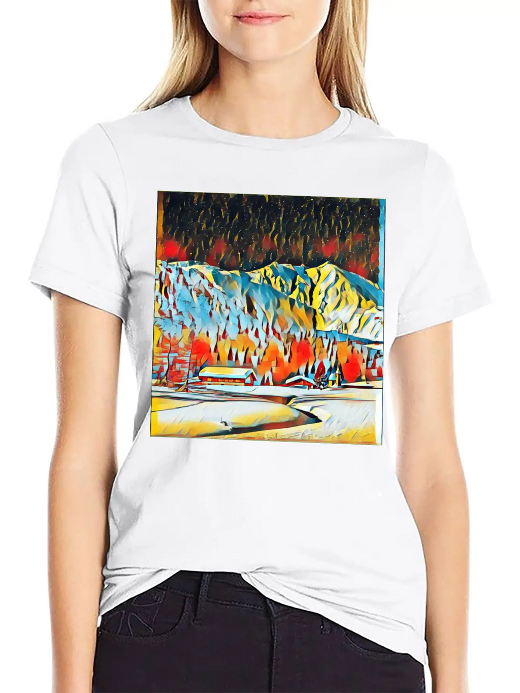 Graphic Art Design | Digital Art | Painting Modern Fit Casual T-Shirt – Clean And Versatile Design