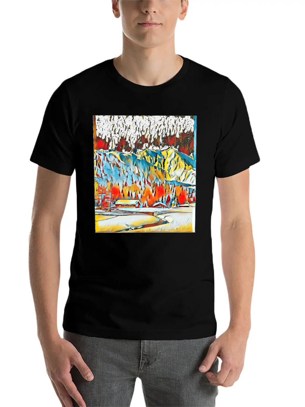 Graphic Art Design | Digital Art | Painting Modern Fit Casual T-Shirt – Clean And Versatile Design