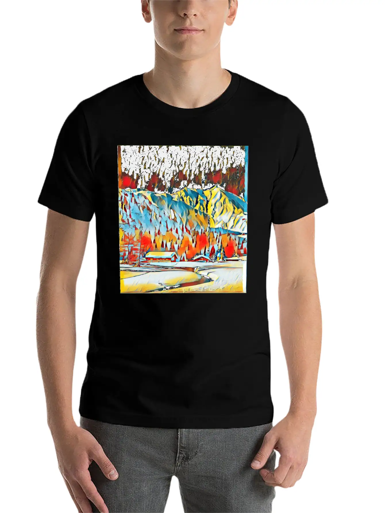 Graphic Art Design | Digital Art | Painting Modern Fit Casual T-Shirt – Clean And Versatile Design
