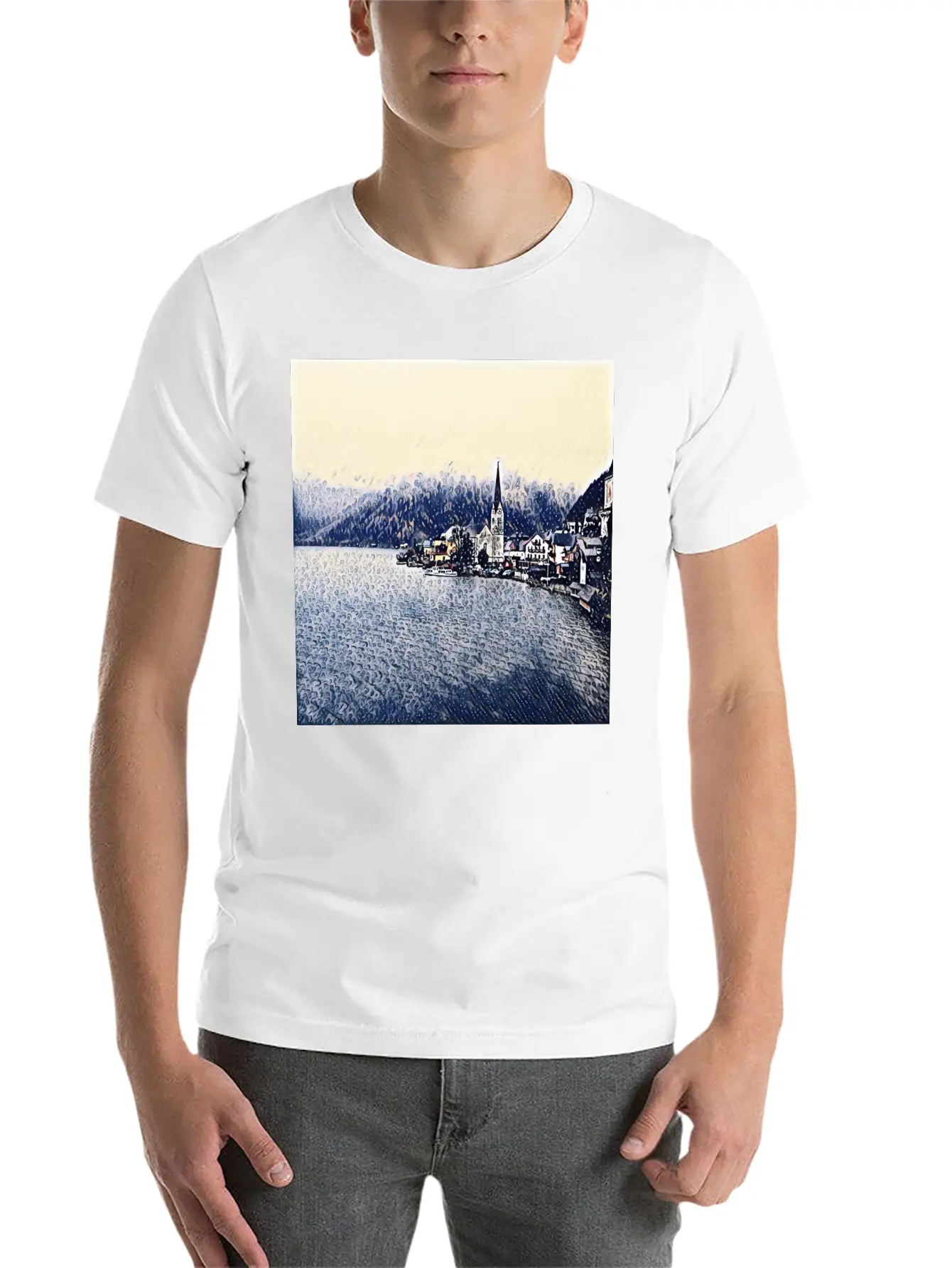 Graphic Art Design | Digital Art | Painting Stylish Everyday T-Shirt – Unisex Basic Cotton Tee