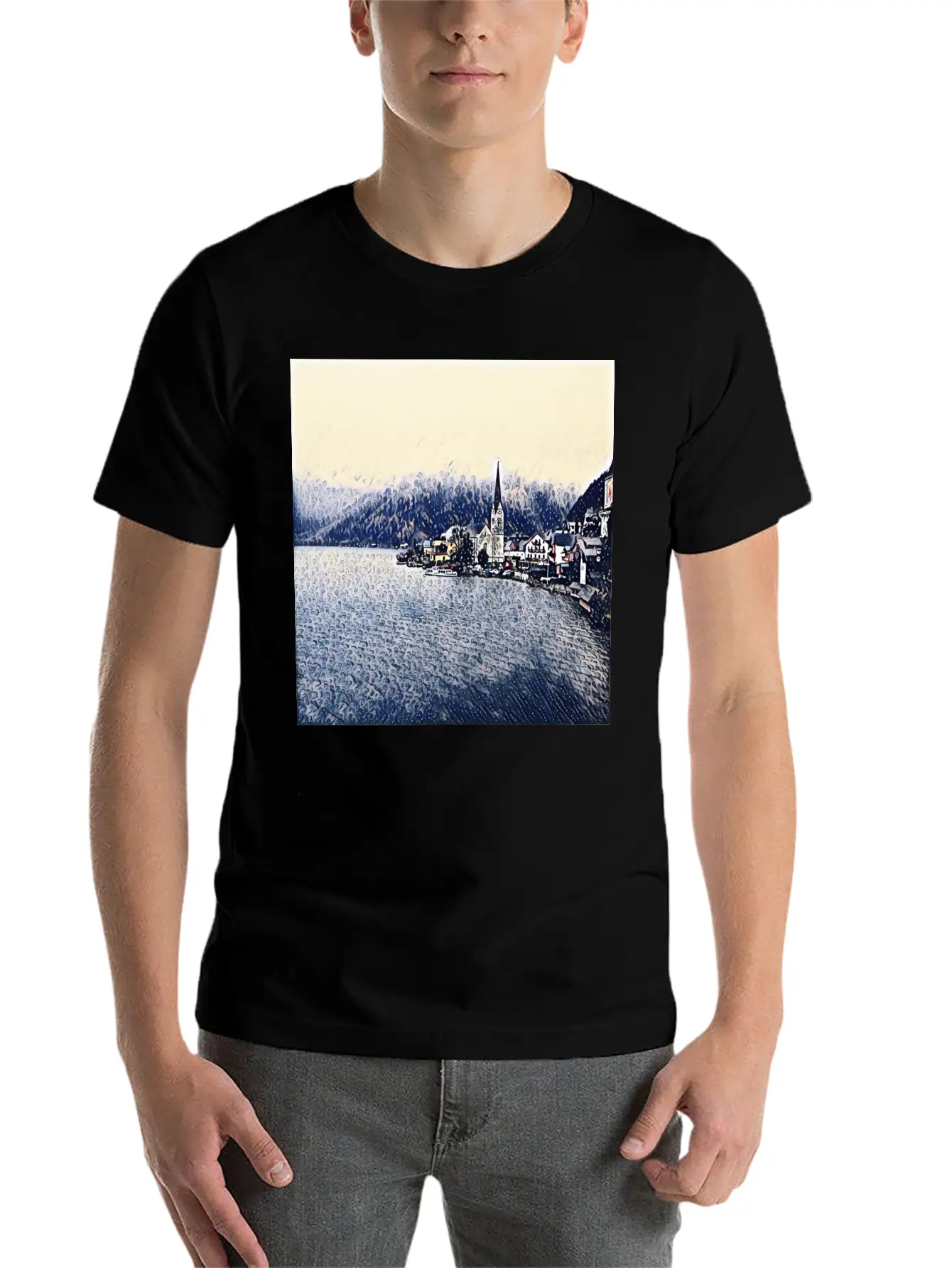Graphic Art Design | Digital Art | Painting Stylish Everyday T-Shirt – Unisex Basic Cotton Tee