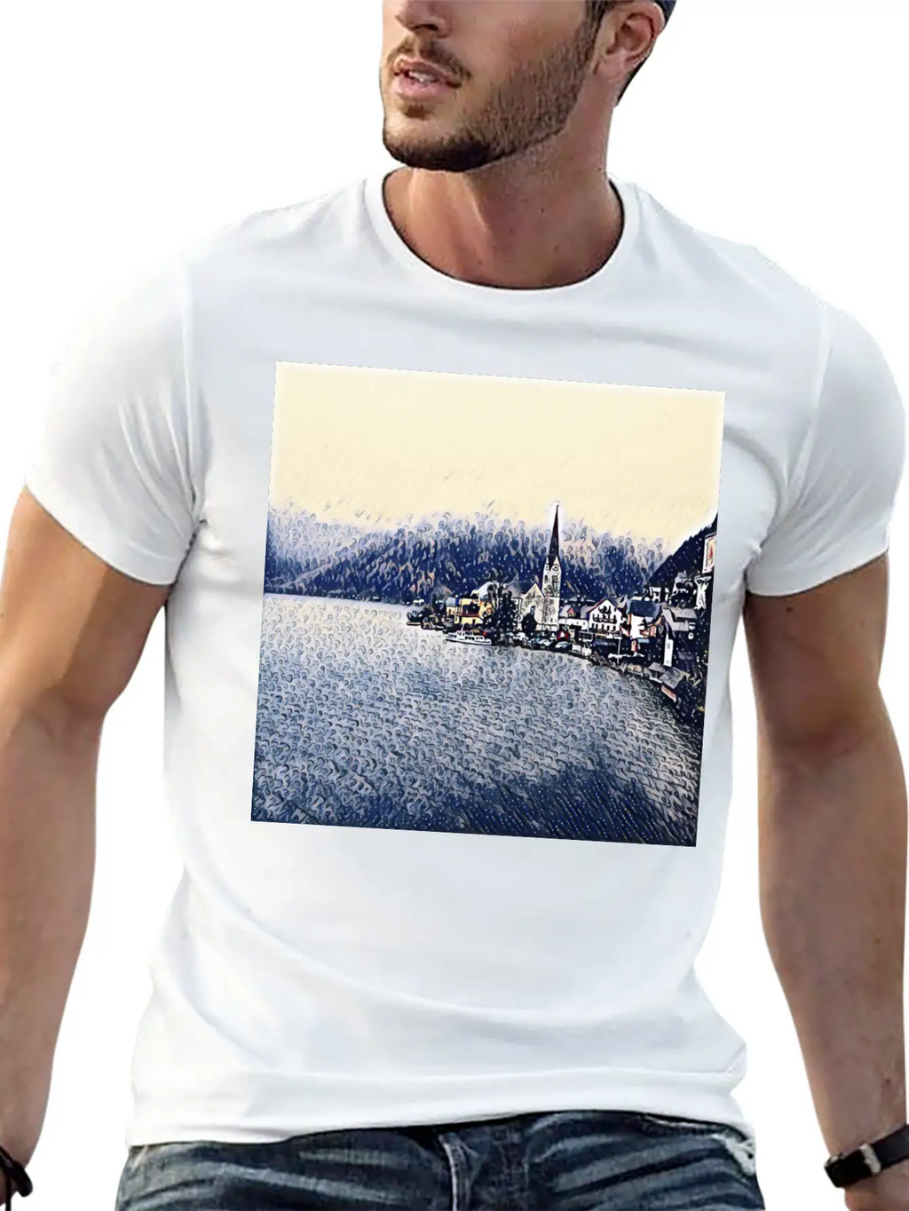 Graphic Art Design | Digital Art | Painting Stylish Everyday T-Shirt – Unisex Basic Cotton Tee