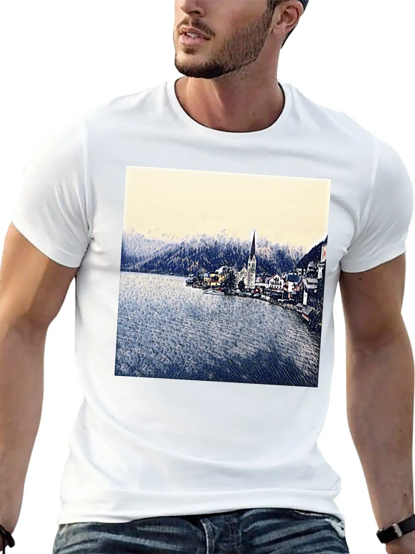 Graphic Art Design | Digital Art | Painting Stylish Everyday T-Shirt – Unisex Basic Cotton Tee