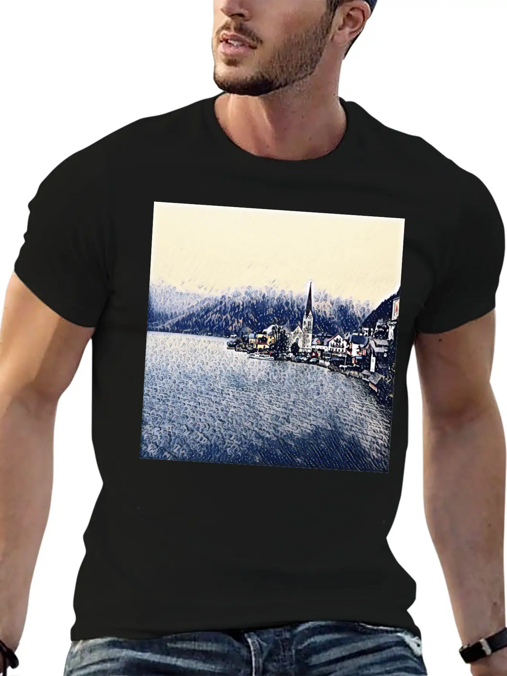 Graphic Art Design | Digital Art | Painting Stylish Everyday T-Shirt – Unisex Basic Cotton Tee