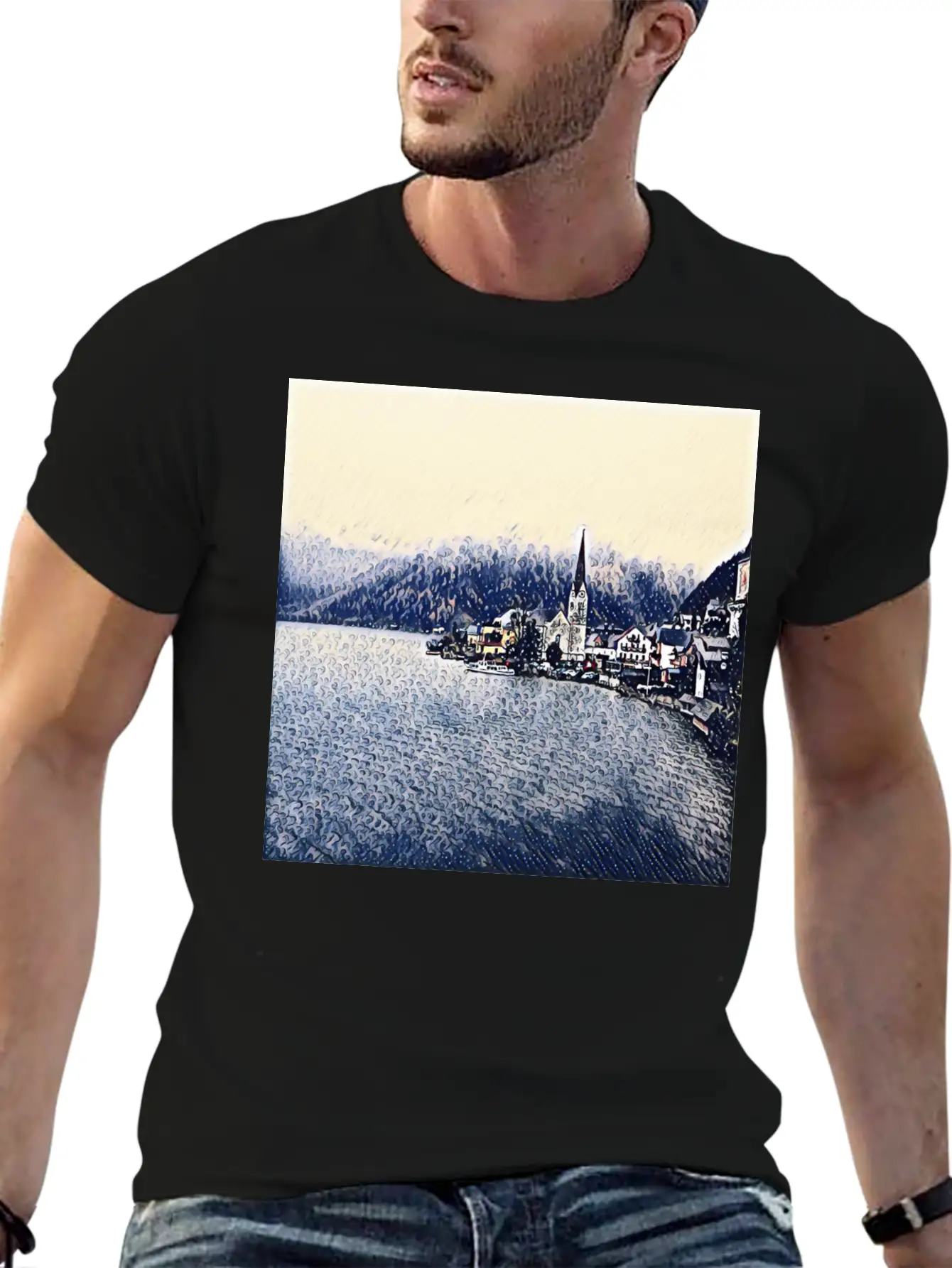 Graphic Art Design | Digital Art | Painting Stylish Everyday T-Shirt – Unisex Basic Cotton Tee