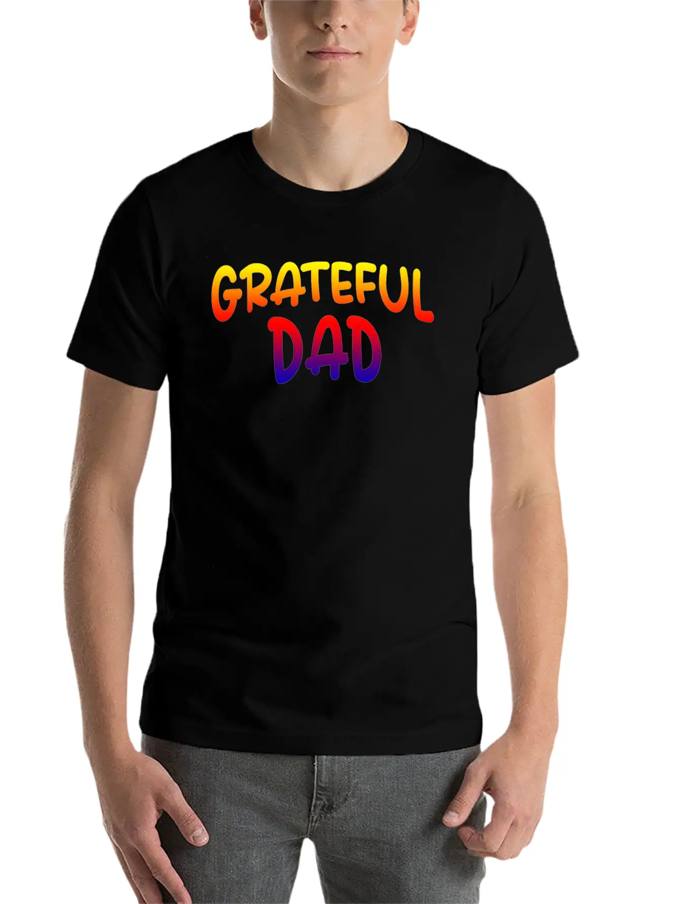Grateful Dad Timeless Short Sleeve Tee – Comfy And Minimalist Design