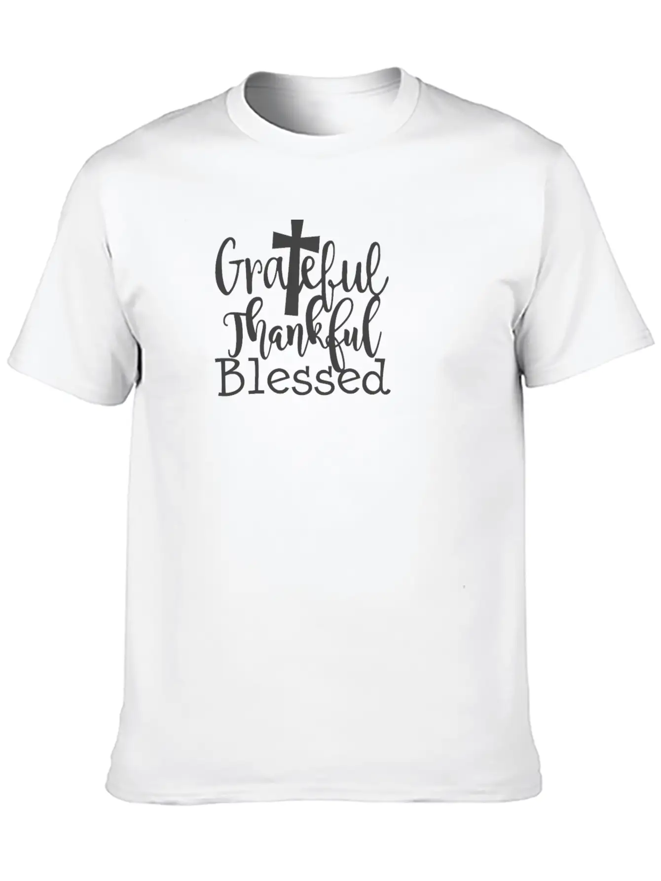 Grateful Thankful And Blessed1 Stylish Everyday T-Shirt – Unisex Basic Cotton Tee