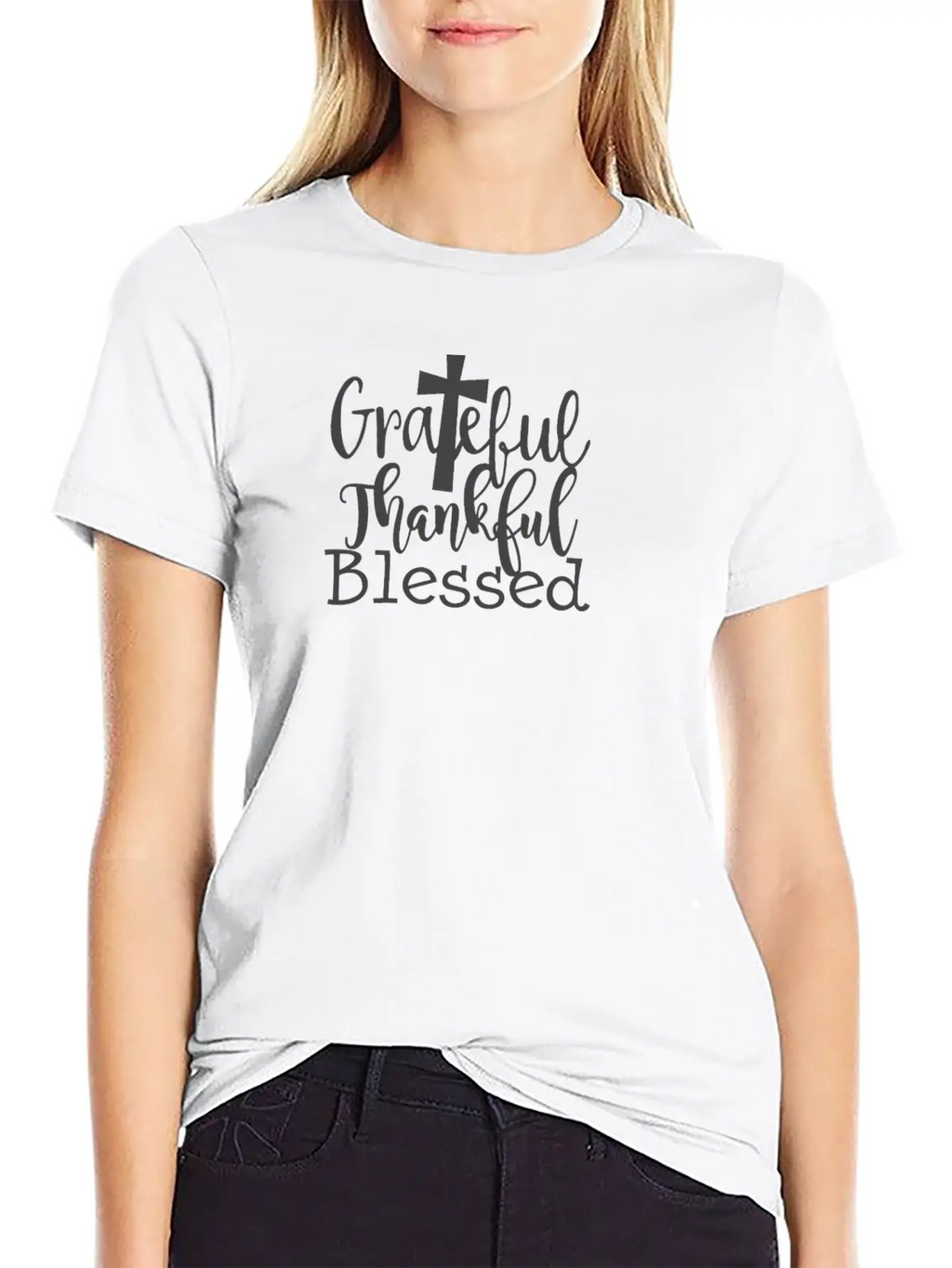 Grateful Thankful And Blessed1 Stylish Everyday T-Shirt – Unisex Basic Cotton Tee