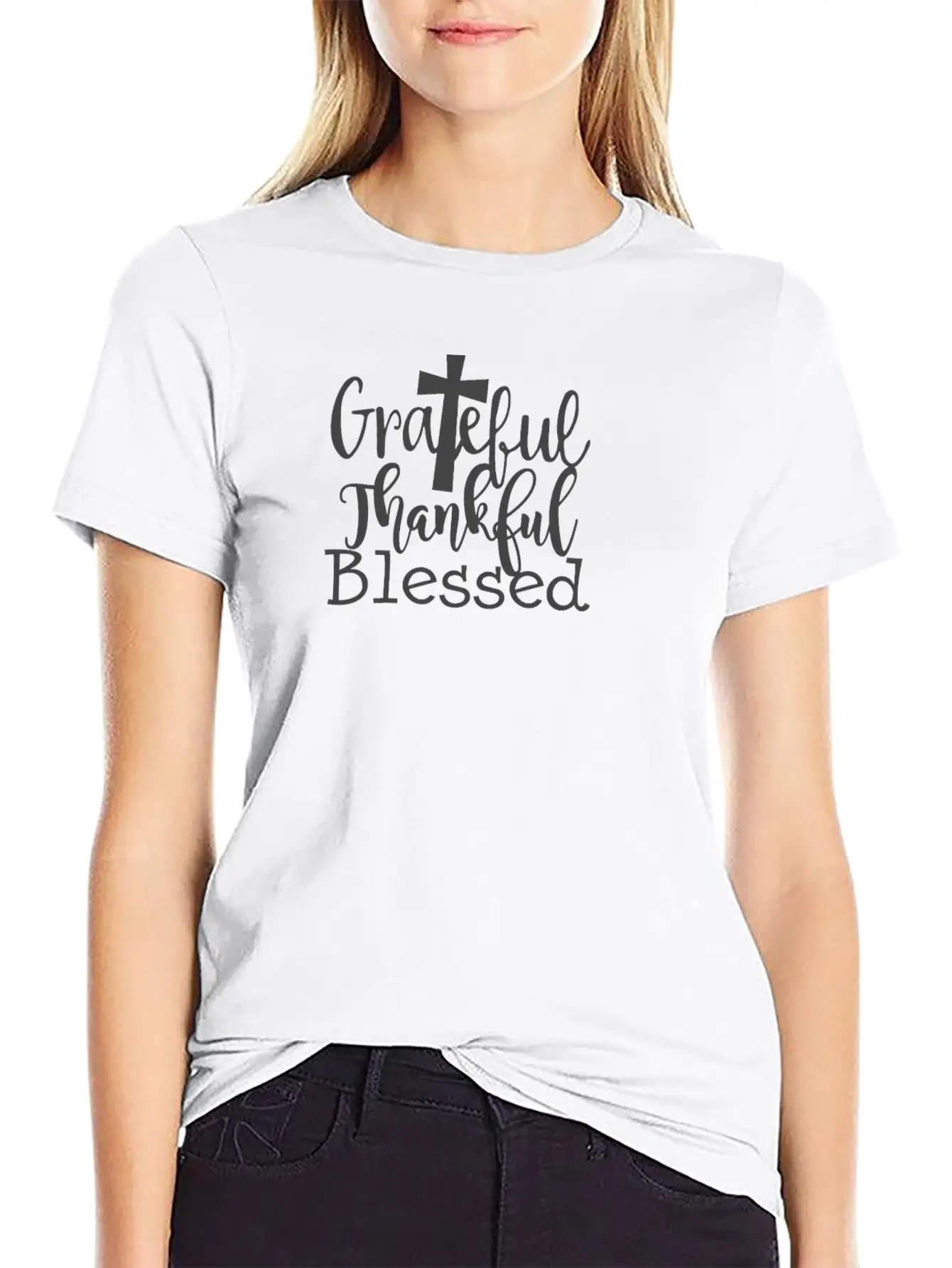 Grateful Thankful And Blessed1 Stylish Everyday T-Shirt – Unisex Basic Cotton Tee