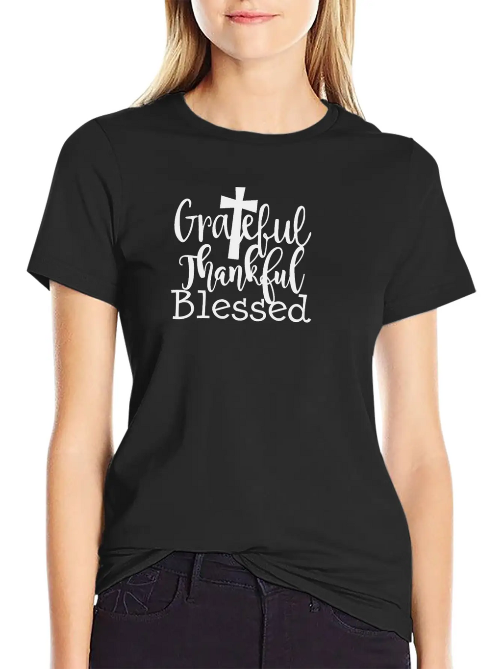 Grateful Thankful And Blessed1 Stylish Everyday T-Shirt – Unisex Basic Cotton Tee