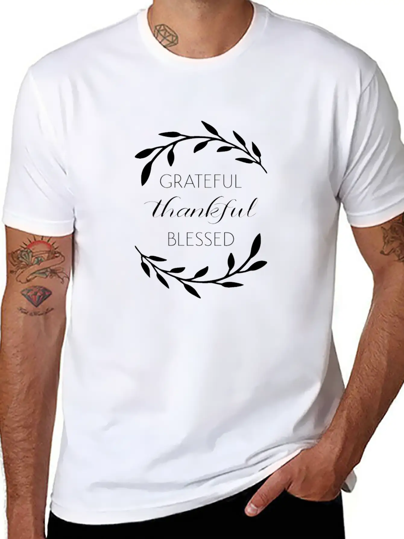 Gratitude Stylish Everyday T-Shirt – Unisex Basic Cotton Tee
