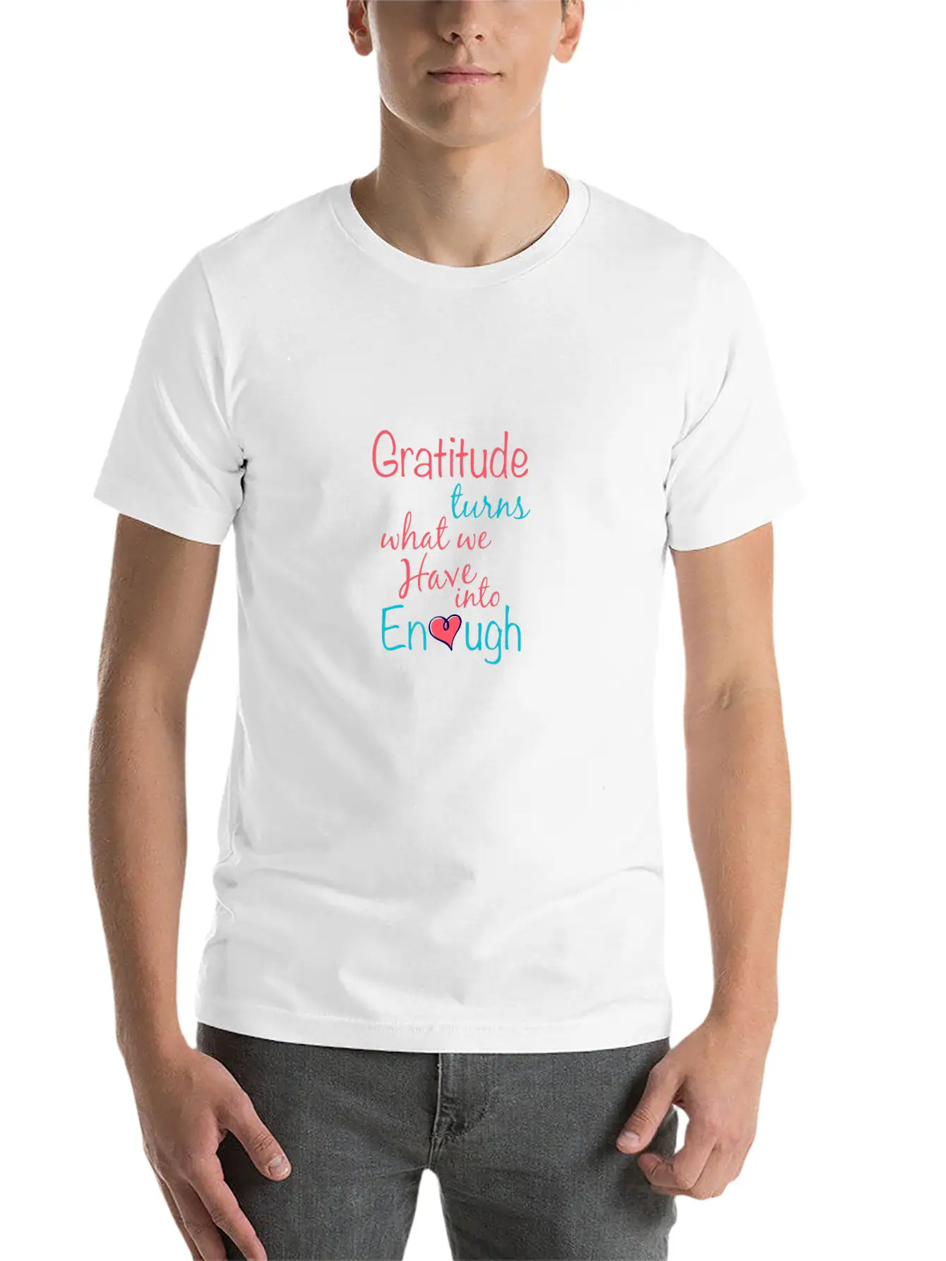 Gratitude T-shirt Essential Cotton Tee For Daily Outfits – Unisex Style