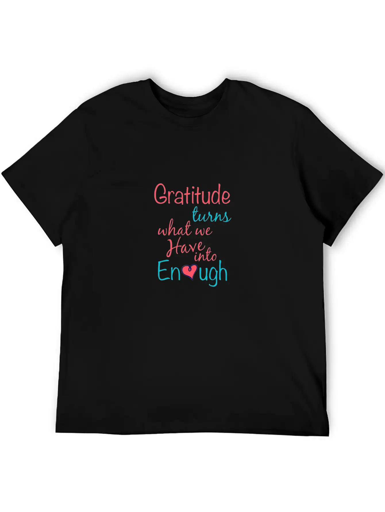 Gratitude T-shirt Essential Cotton Tee For Daily Outfits – Unisex Style