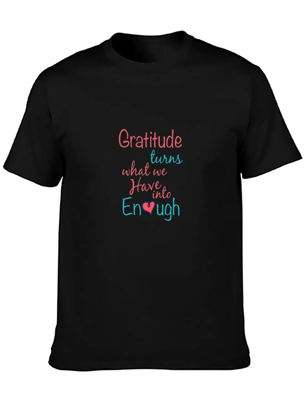 Gratitude T-shirt Essential Cotton Tee For Daily Outfits – Unisex Style