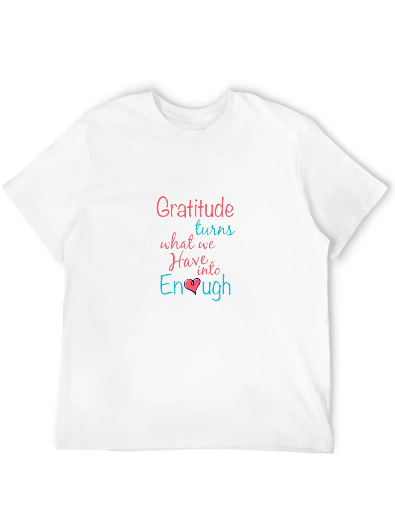 Gratitude T-shirt Essential Cotton Tee For Daily Outfits – Unisex Style