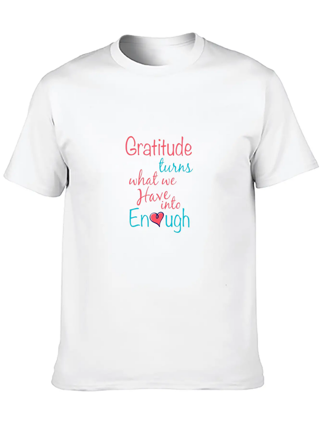 Gratitude T-shirt Essential Cotton Tee For Daily Outfits – Unisex Style