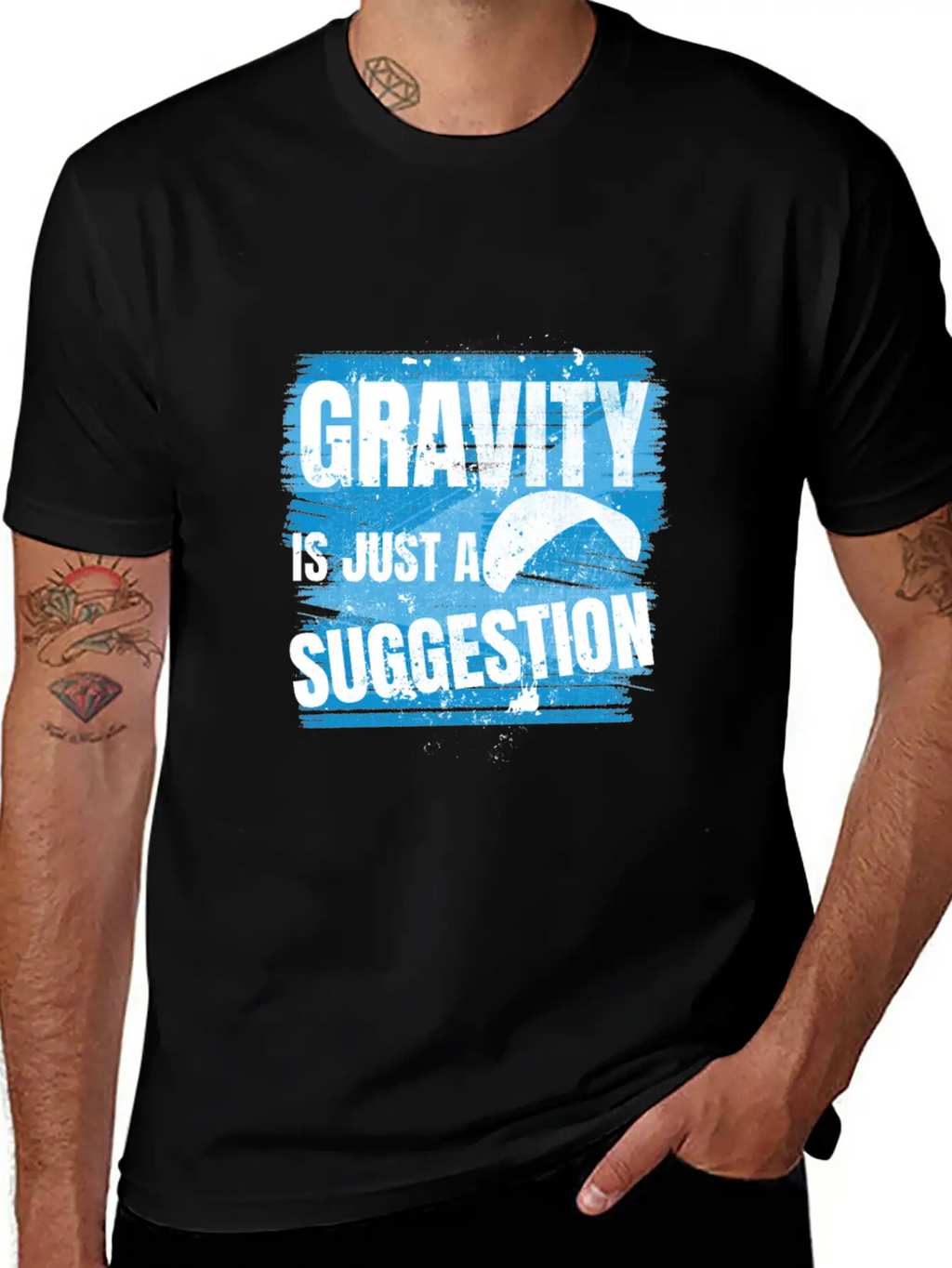 Gravity Is Just A Suggestion Timeless Short Sleeve Tee – Comfy And Minimalist Design