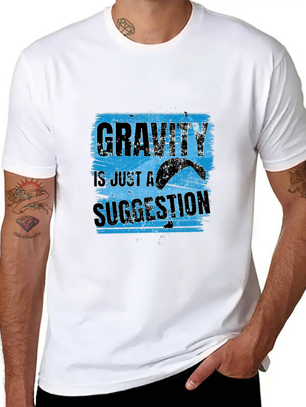 Gravity Is Just A Suggestion Timeless Short Sleeve Tee – Comfy And Minimalist Design