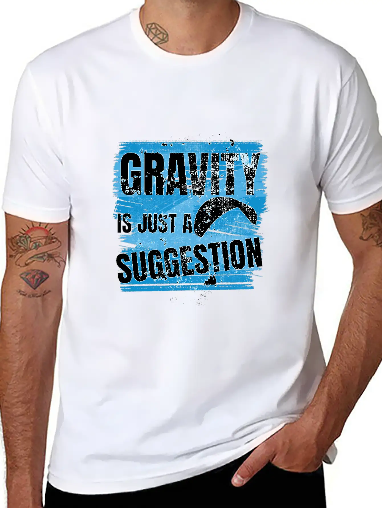 Gravity Is Just A Suggestion Timeless Short Sleeve Tee – Comfy And Minimalist Design
