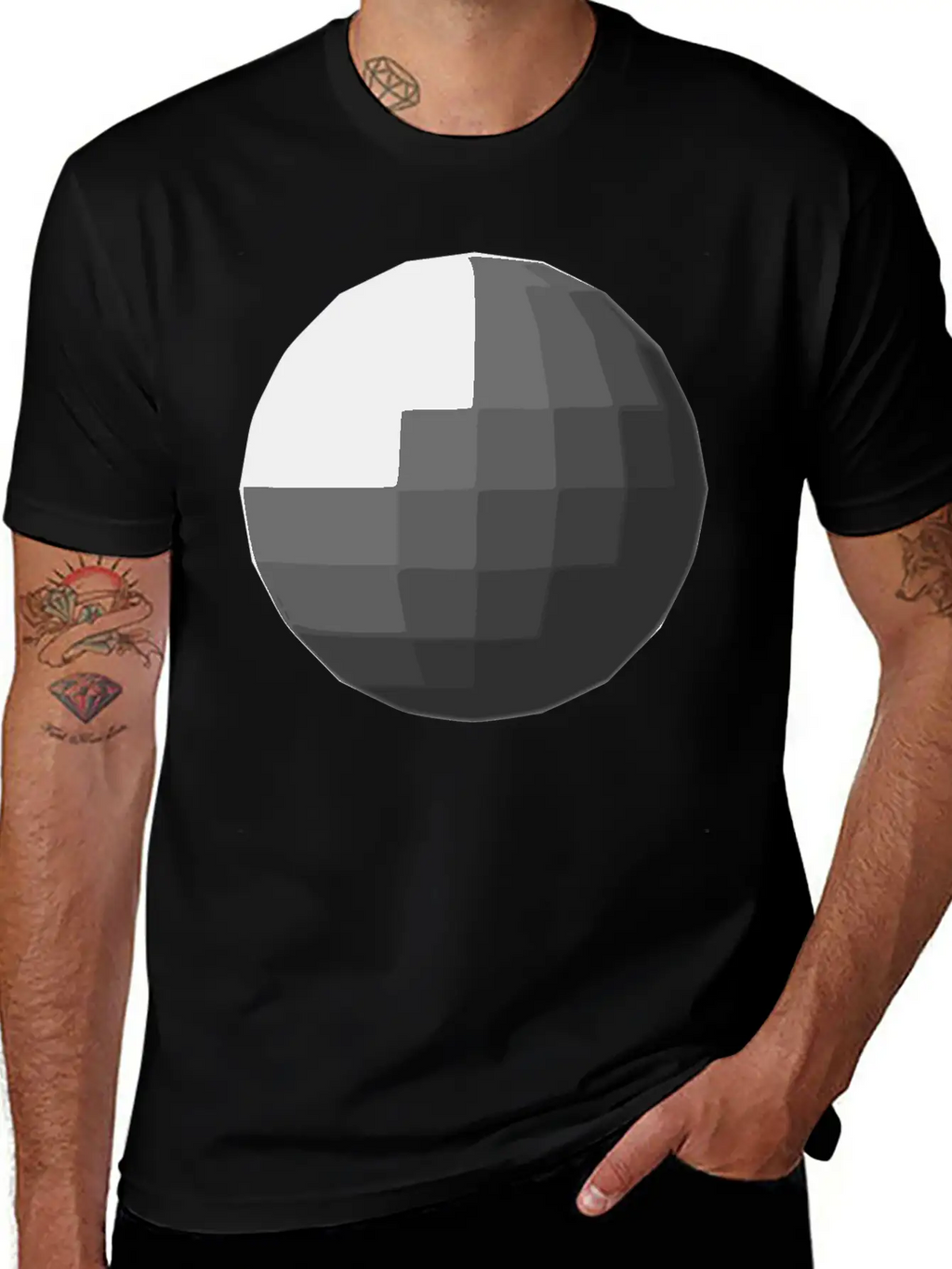 Gray Sphere Disco Ball Relaxed Everyday Tee – Lightweight And Durable Cotton
