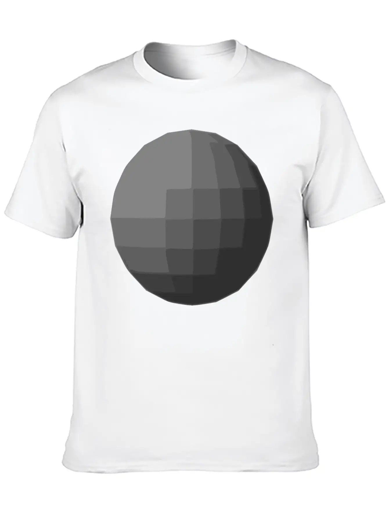 Gray Sphere Disco Ball Relaxed Everyday Tee – Lightweight And Durable Cotton