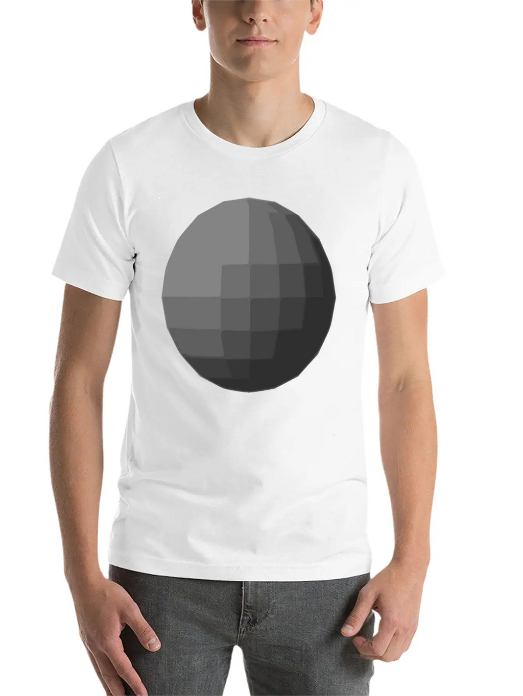 Gray Sphere Disco Ball Relaxed Everyday Tee – Lightweight And Durable Cotton
