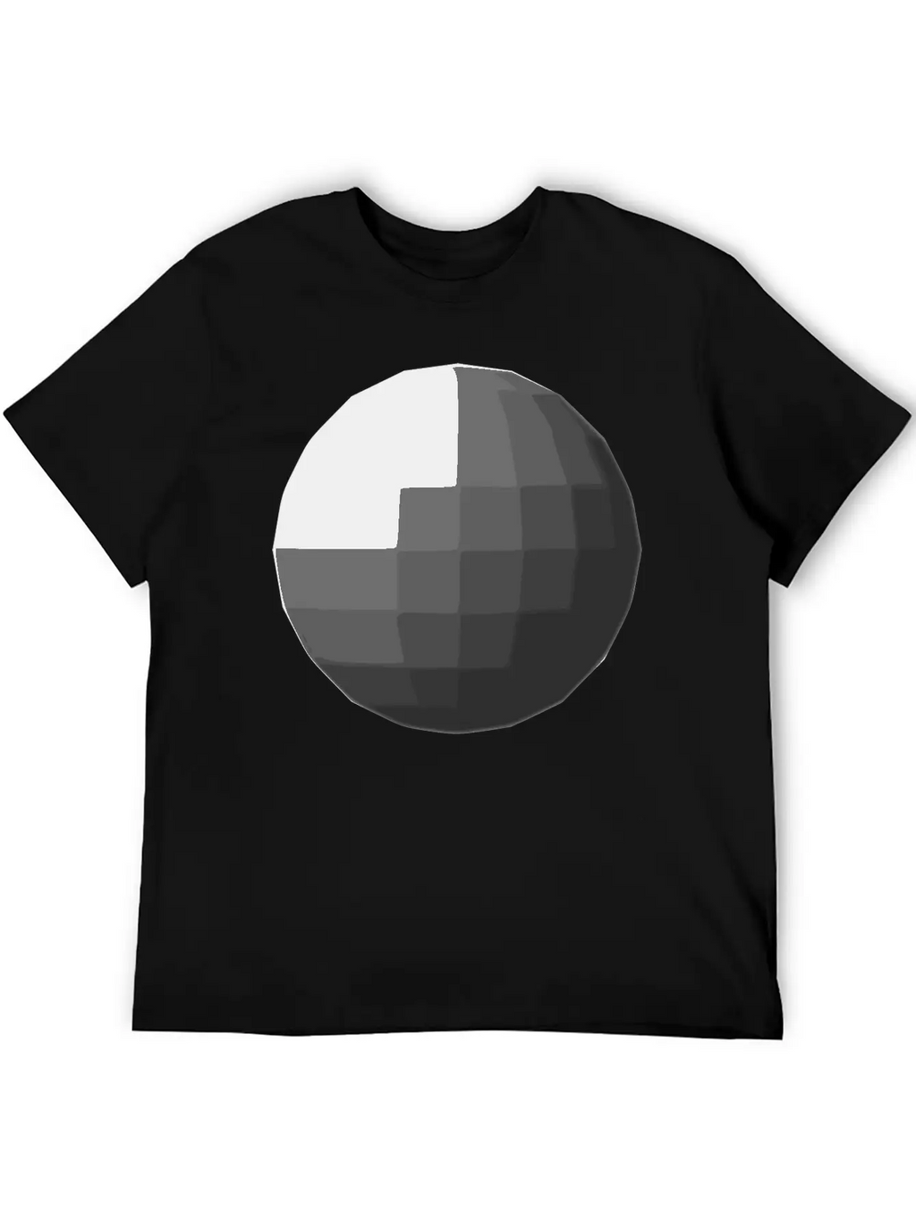 Gray Sphere Disco Ball Relaxed Everyday Tee – Lightweight And Durable Cotton