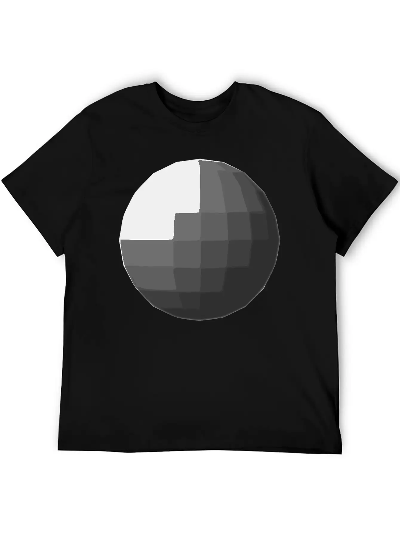 Gray Sphere Disco Ball Relaxed Everyday Tee – Lightweight And Durable Cotton