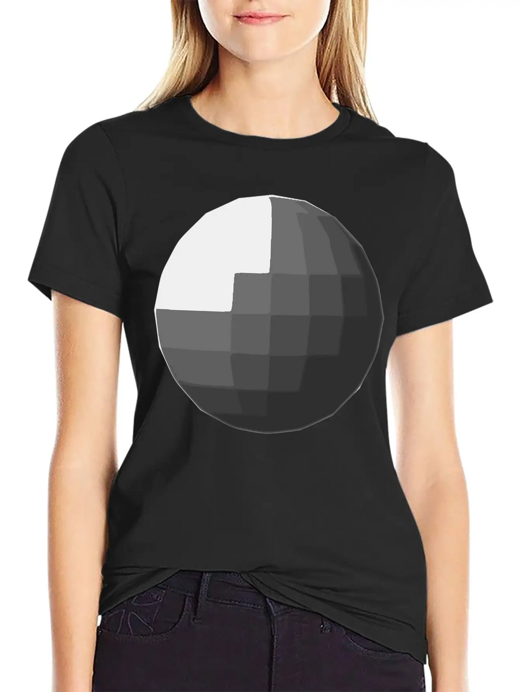 Gray Sphere Disco Ball Relaxed Everyday Tee – Lightweight And Durable Cotton