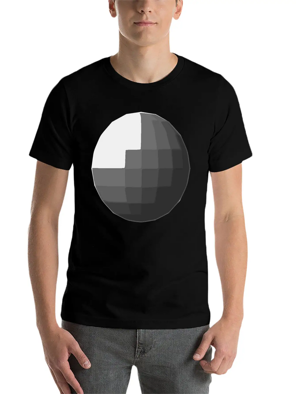 Gray Sphere Disco Ball Relaxed Everyday Tee – Lightweight And Durable Cotton