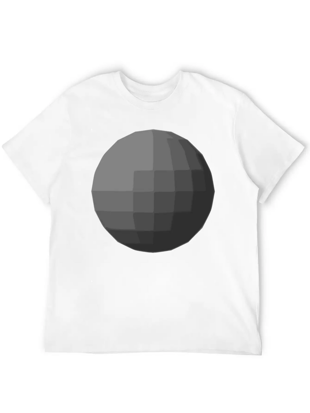 Gray Sphere Disco Ball Relaxed Everyday Tee – Lightweight And Durable Cotton