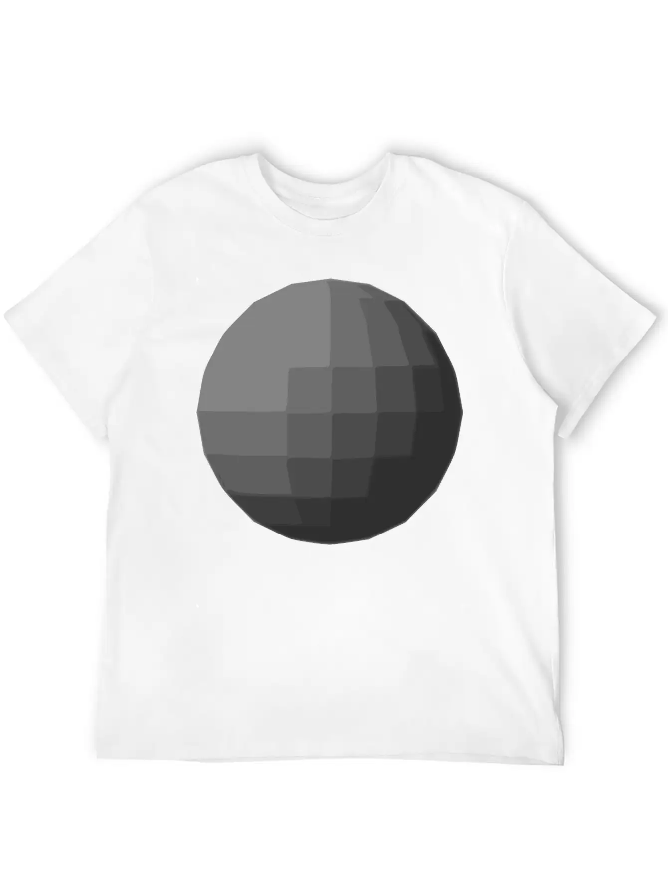 Gray Sphere Disco Ball Relaxed Everyday Tee – Lightweight And Durable Cotton
