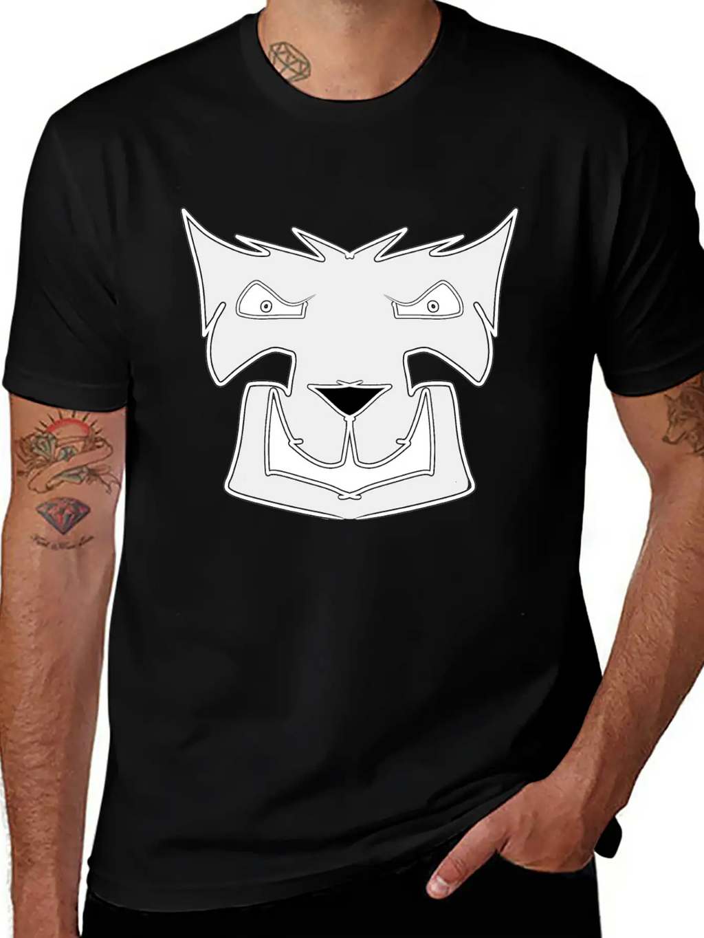 Gray Wolf Modern Fit Casual T-Shirt – Clean And Versatile Design