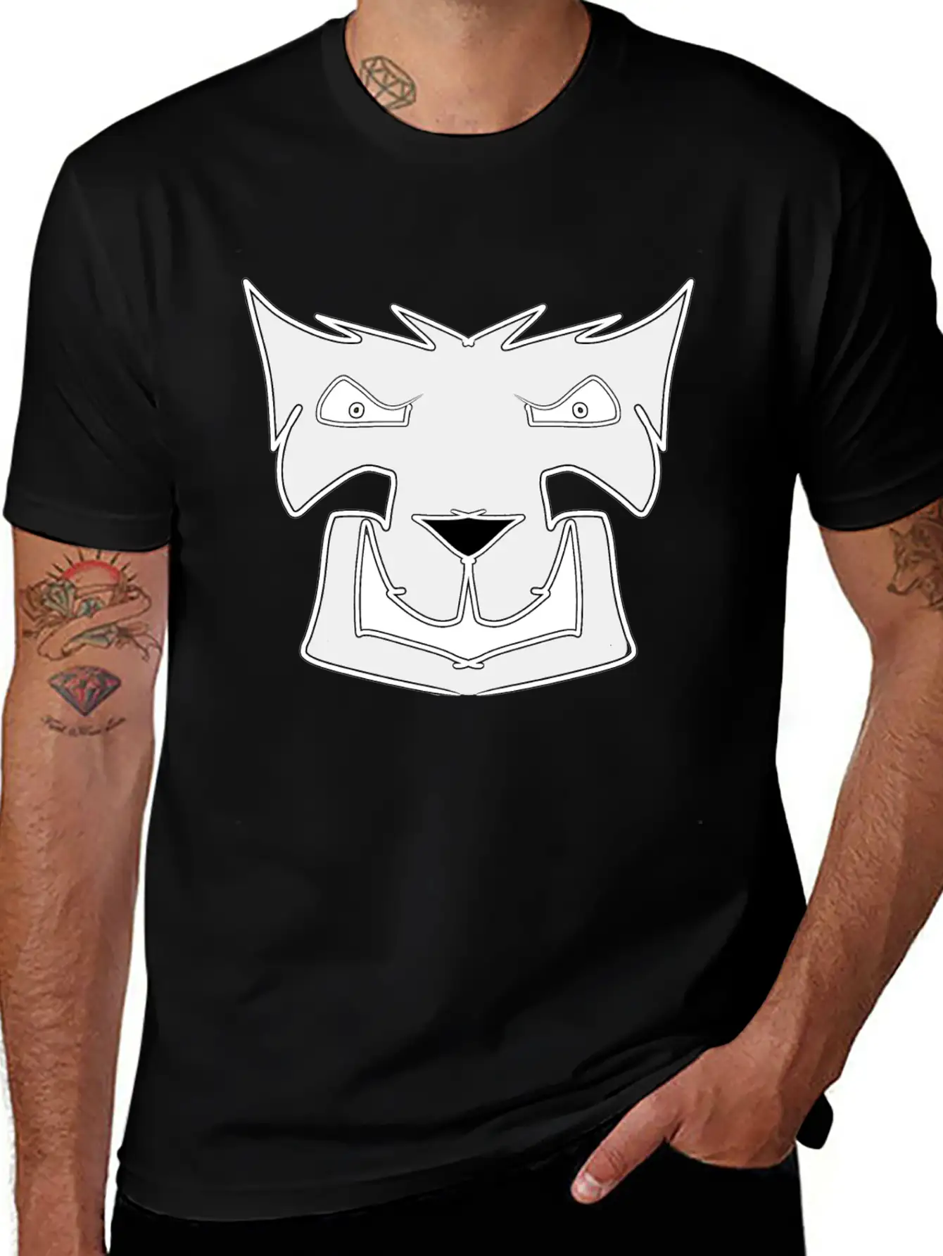 Gray Wolf Modern Fit Casual T-Shirt – Clean And Versatile Design
