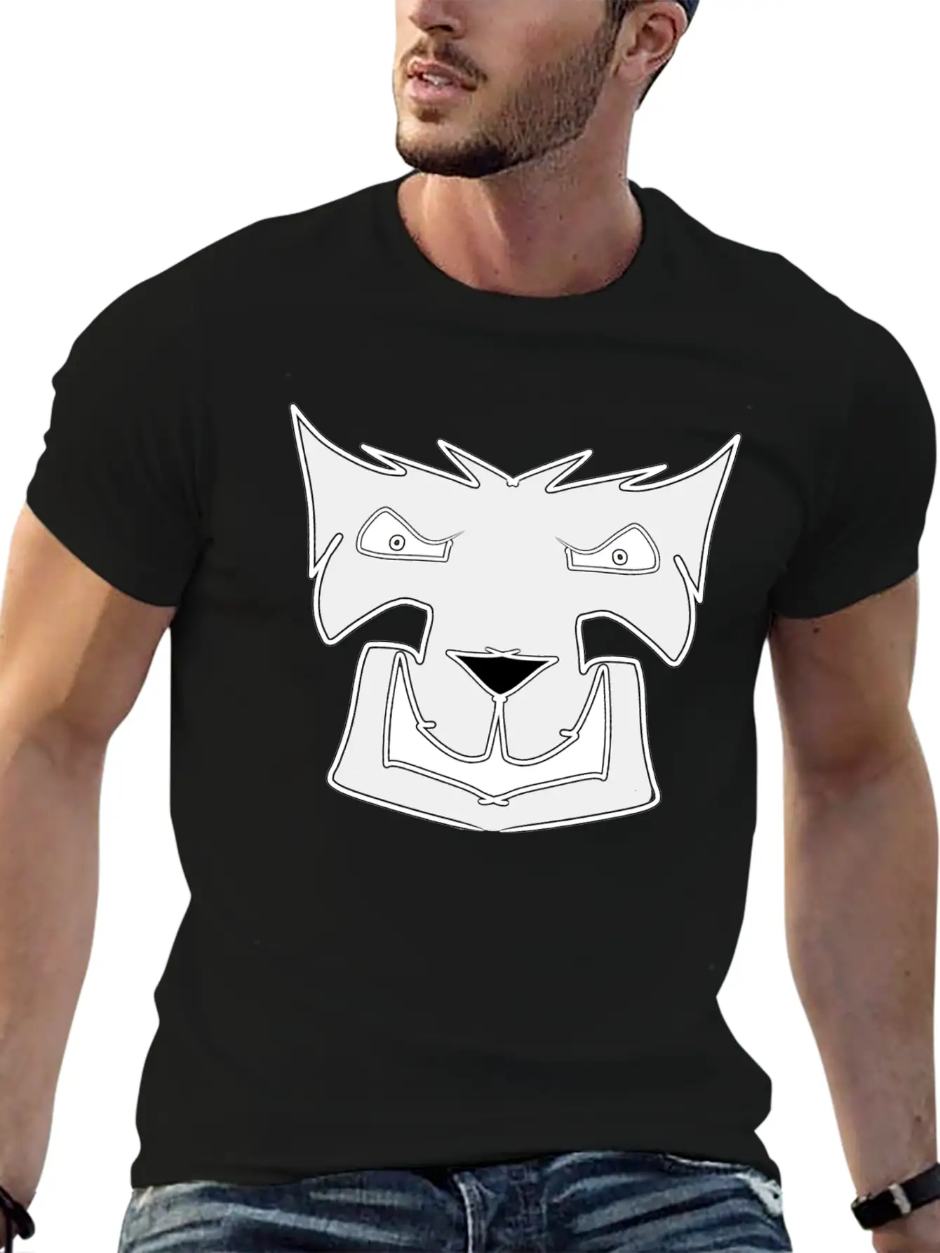 Gray Wolf Modern Fit Casual T-Shirt – Clean And Versatile Design