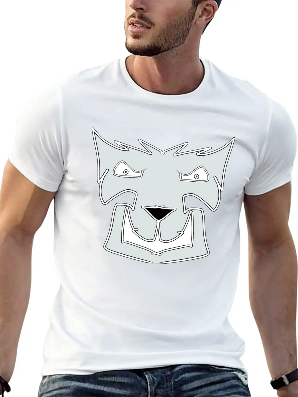 Gray Wolf Modern Fit Casual T-Shirt – Clean And Versatile Design