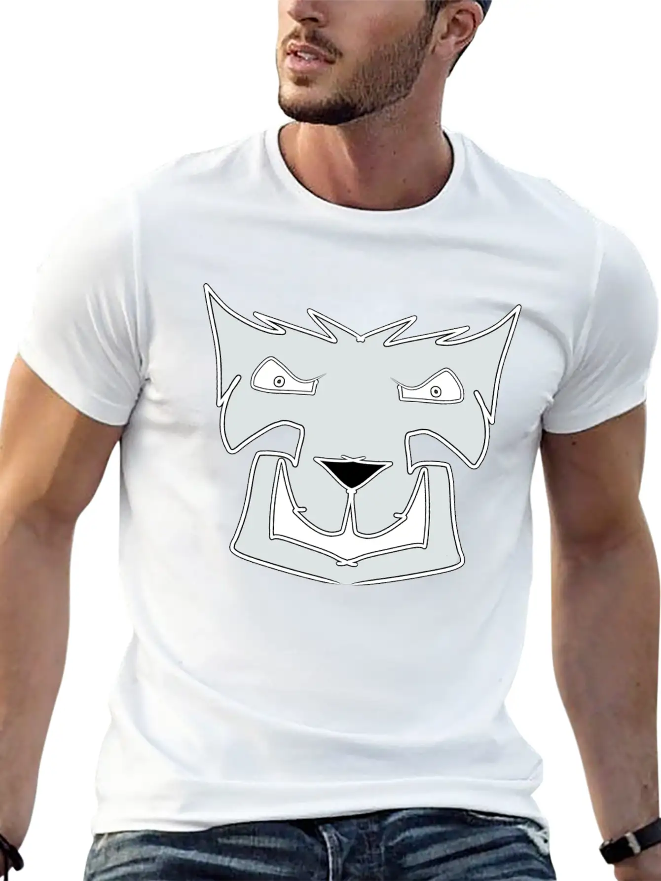 Gray Wolf Modern Fit Casual T-Shirt – Clean And Versatile Design