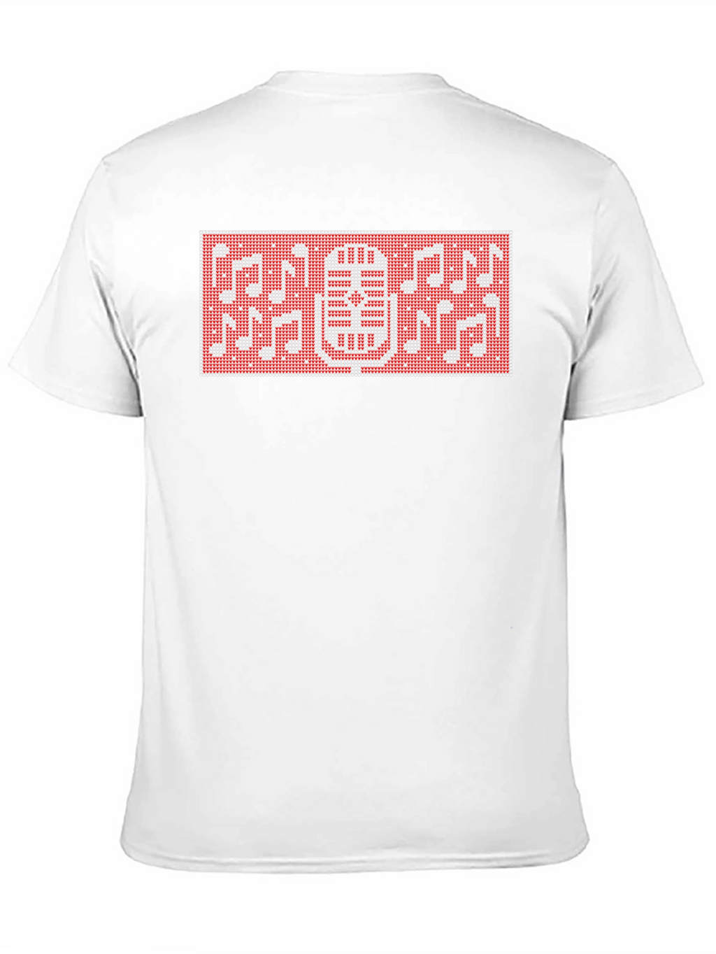 Retro Microphone & Notes Graphic T-Shirt
