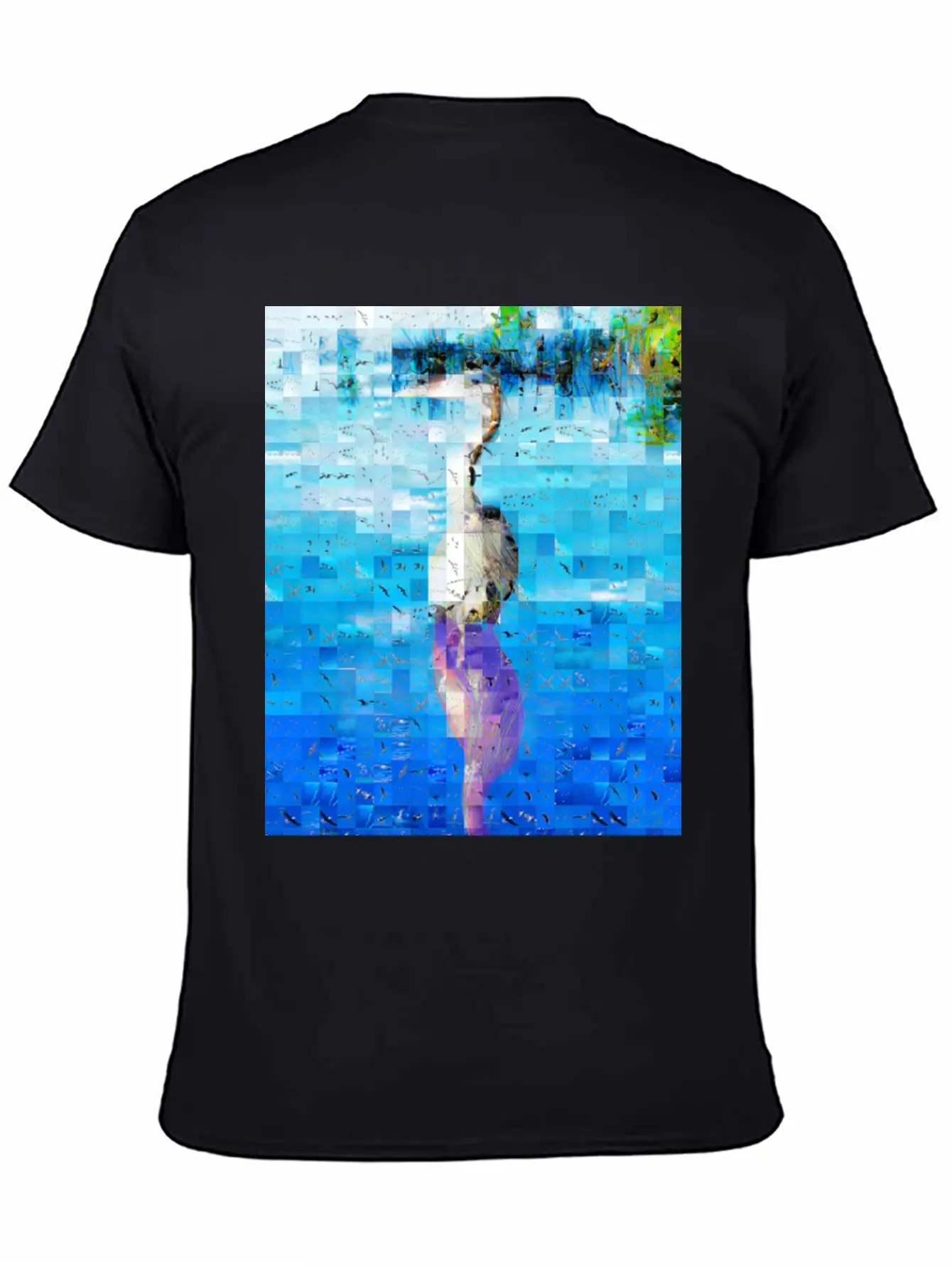 Great Blue Heron Ardea Herodias Timeless Short Sleeve Tee – Comfy And Minimalist Design