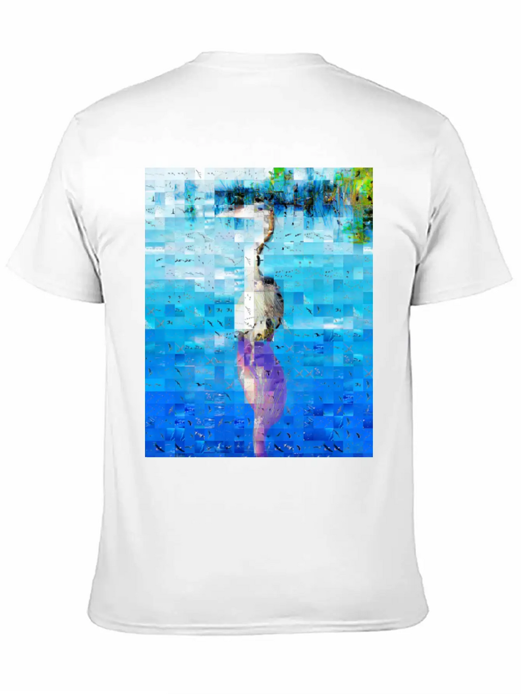 Great Blue Heron Ardea Herodias Timeless Short Sleeve Tee – Comfy And Minimalist Design