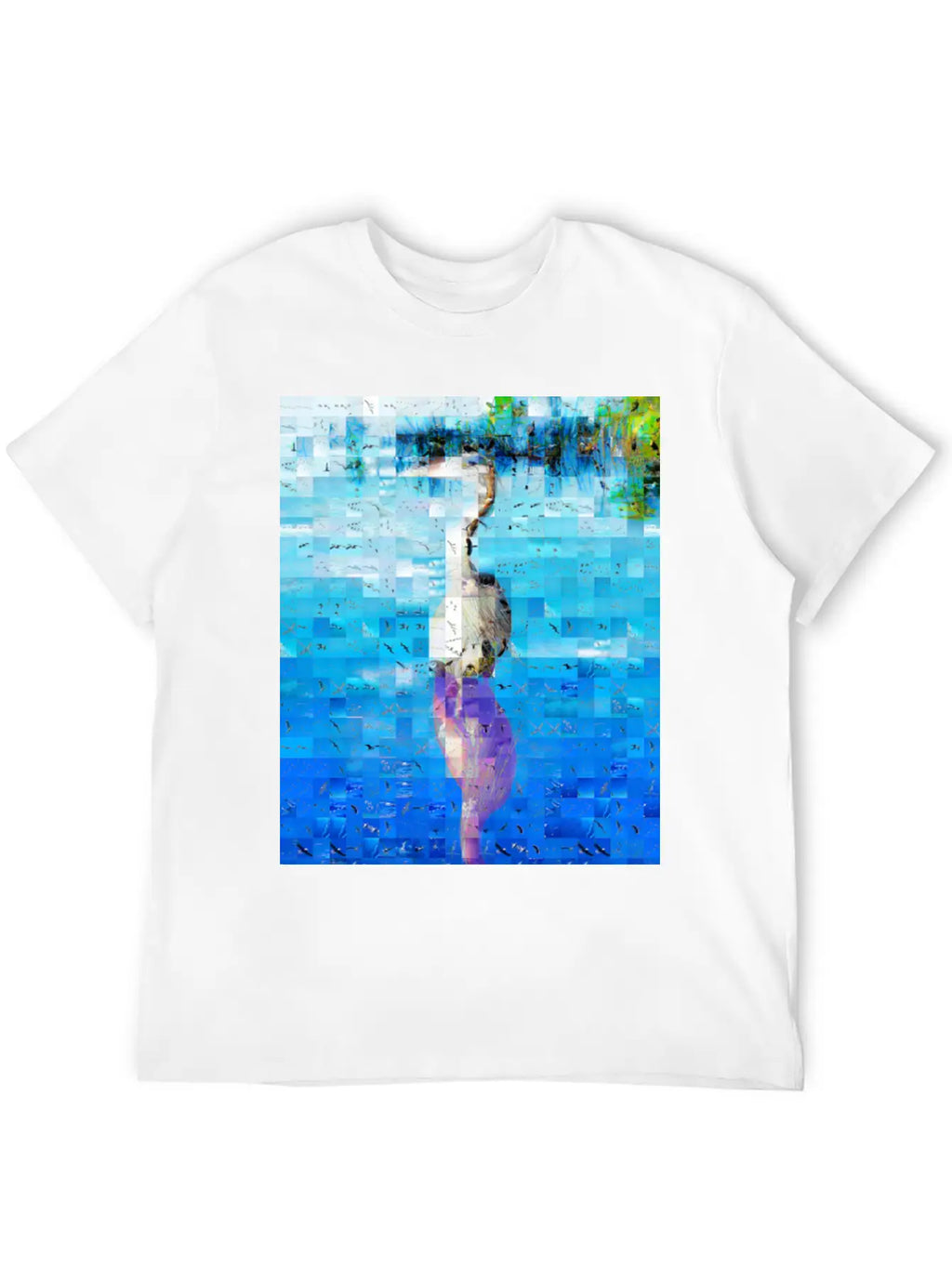 Great Blue Heron Ardea Herodias Timeless Short Sleeve Tee – Comfy And Minimalist Design